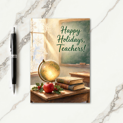 Printable Holiday Cards For Teachers Card