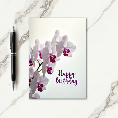 Pristine Floral Birthday Card