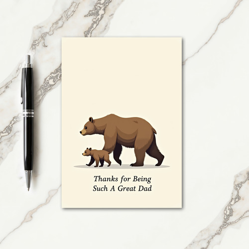 Protective Dad Fathers Day Card