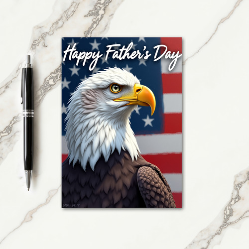 Proud Eagle Fathers Day Card