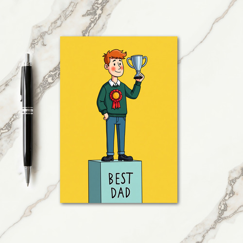 Proud Fathers Day Figure Card