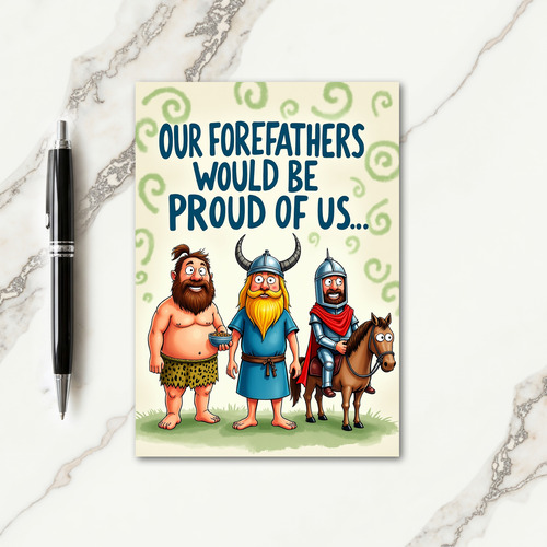Proud Forefathers Day Art Card