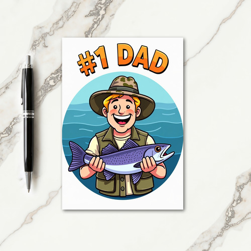 Proud Papas Prize Catch Card