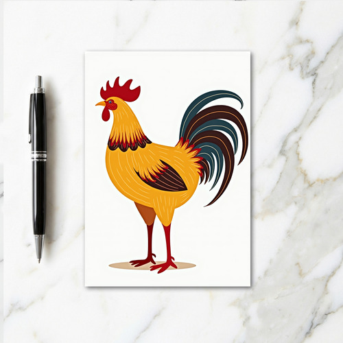 Proud Rooster Art Card
