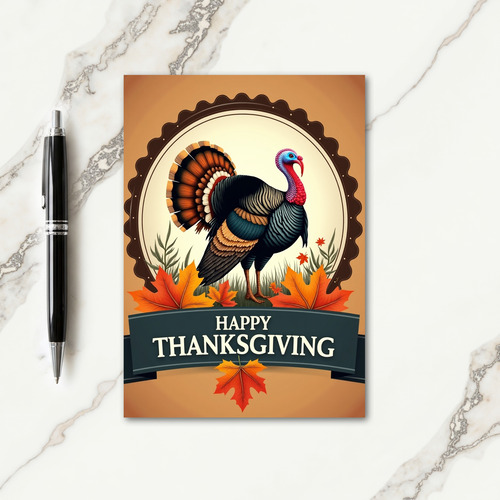 Proud Thanksgiving Bird Card