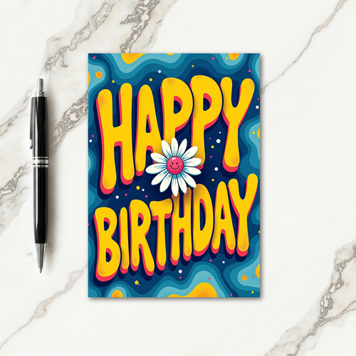 Psychedelic Birthday Card