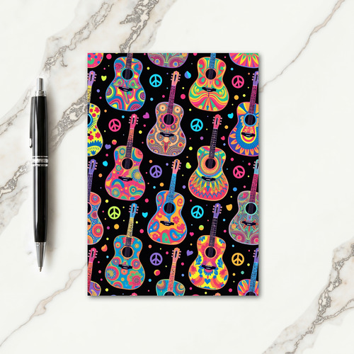 Psychedelic Guitars Birthday Card