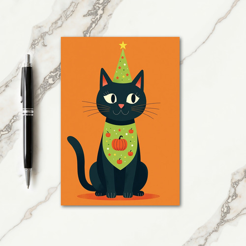 Pumpkin Patch Cat Card