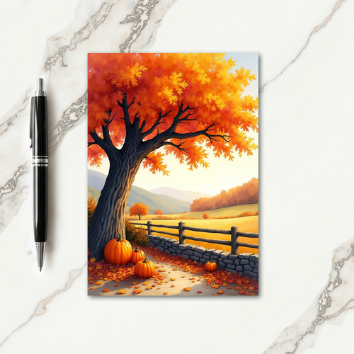 Pumpkin Patch Serenity Card