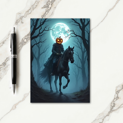 Pumpkin Riders Midnight Card