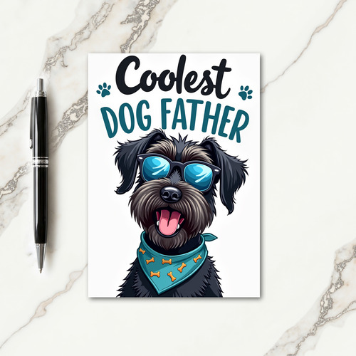 Pup Loving Fathers Day Card