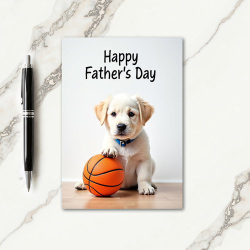 Puppy Fathers Day Playtime Card