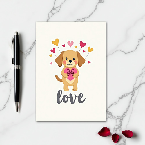 Puppy Love Heartfelt Card