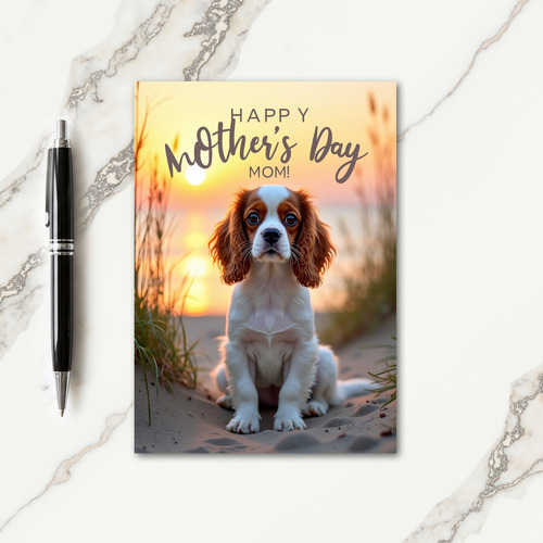 Puppy Love Mothers Day Portrait Card