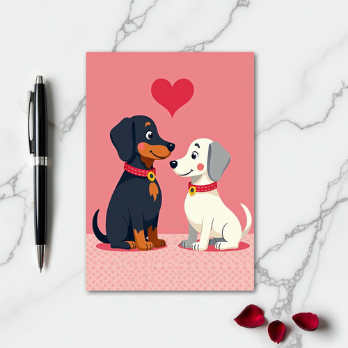 Puppy Love Valentines Card
