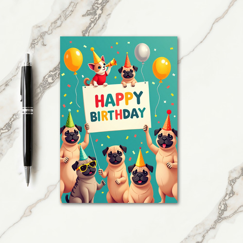 Puppy Party Joy Card
