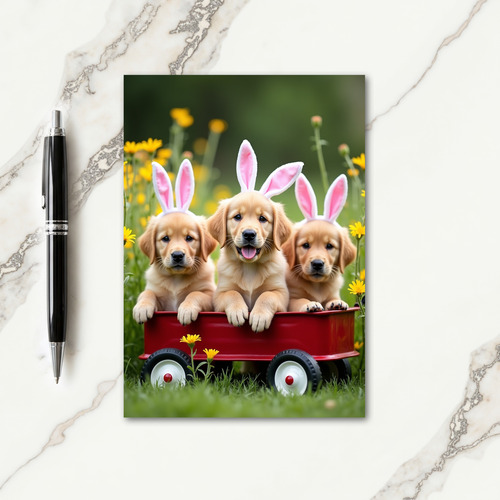 Puppy Wagon Party Fun Sweet Card