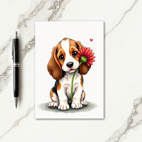 Puppys Sweetest Mothers Day Card