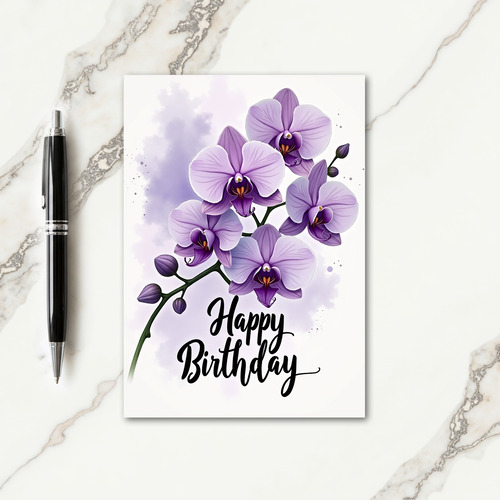 Purple Bloom Celebration Card