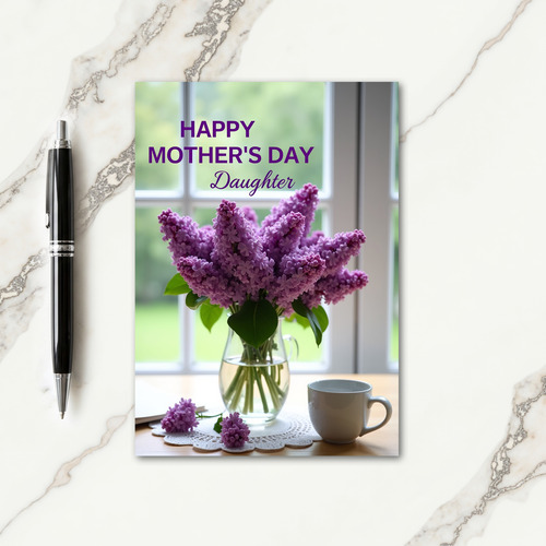 Purple Blooms Mothers Card