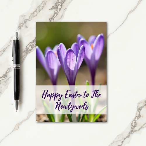 Purple Blossom Easter Card