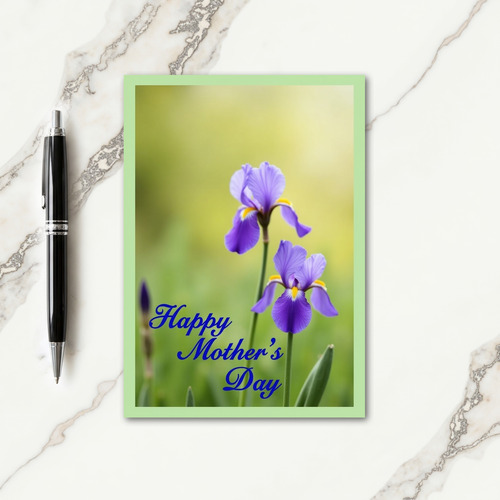 Purple Blossom Mothers Card