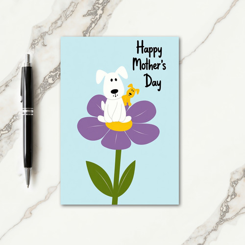 Purple Blossom Mothers Day Card
