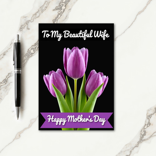 Purple Blossom Mothers Love Card