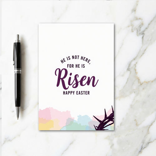 Purple Crown Easter Card