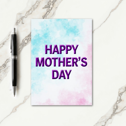 Purple Mothers Day Textures Card