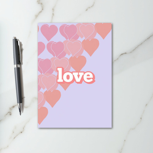 Purple Valentine Love Card
