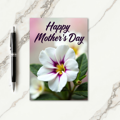 Purple Vein Mothers Day Card