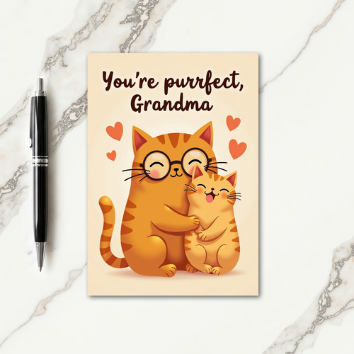 Purrfect Grandma Love Card