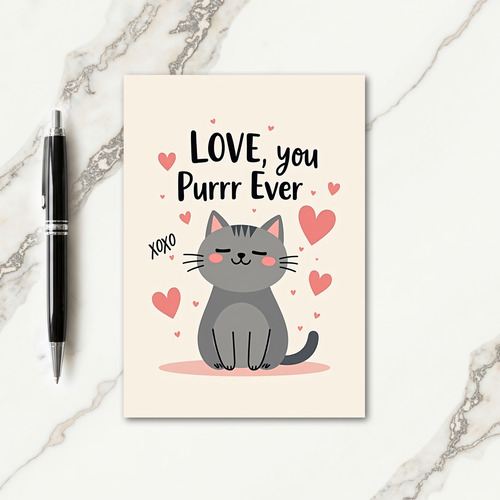 Purrfect Love You Forever Card
