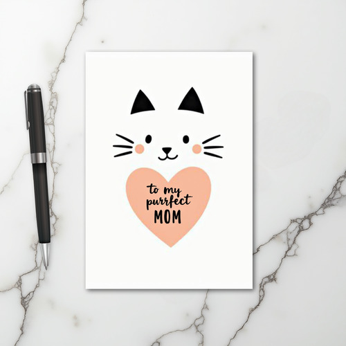 Purrfect Mom Love Cat Card