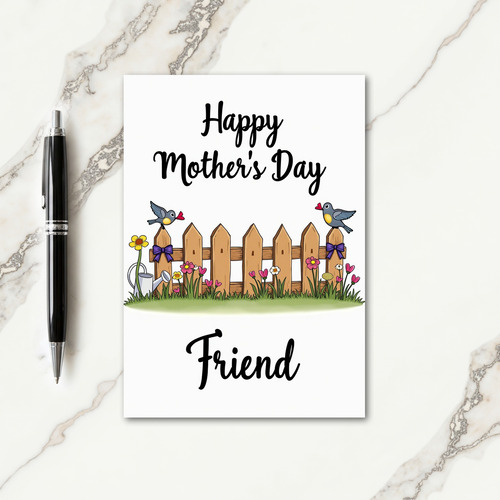 Quaint Mothers Day Garden Card