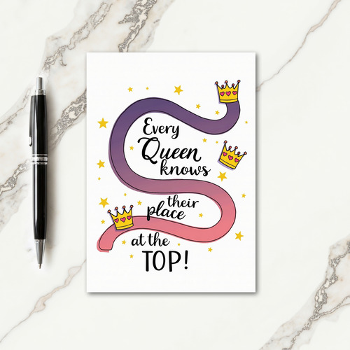Queen Hearts Mothers Day Art Card