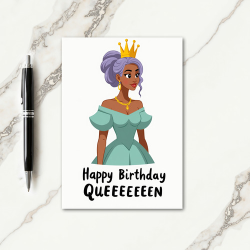 Queens Birthday Crown Card