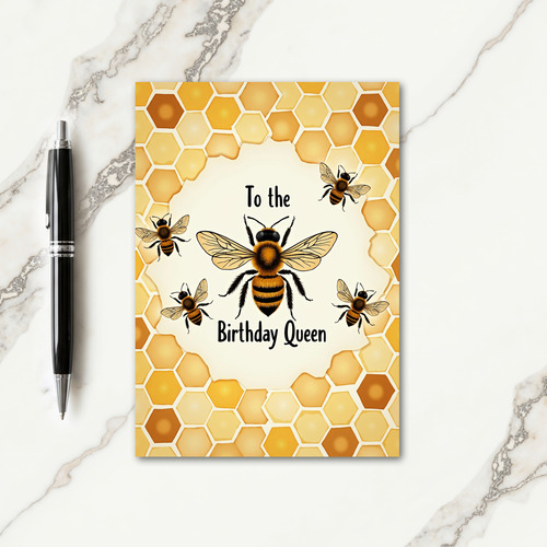 Queens Bug Birthday Art Card