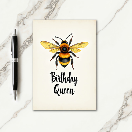 Queens Insect Birthday Card