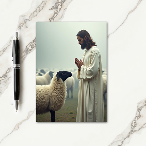 Quiet Contemplation Sheep Card