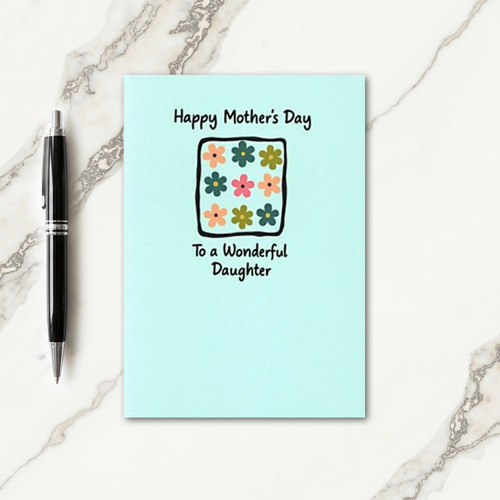 Quilted Mothers Day Design Card
