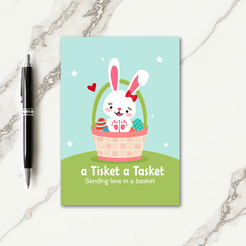 Rabbit And Pattern Spring Card