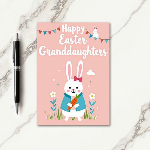 Rabbit And Polka Dots Card