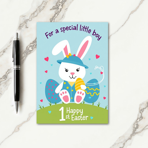 Rabbit Celebration Faux Gold Card