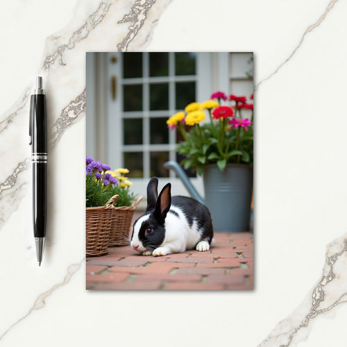 Rabbit Floral Mothers Day Card