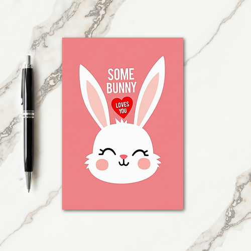 Rabbit Heart Loves You Card