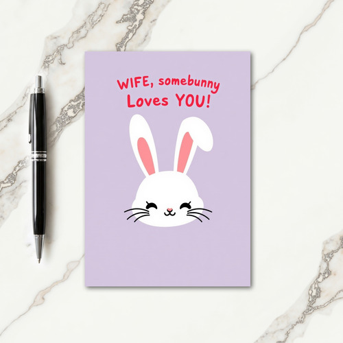 Rabbit Heart Nose Card