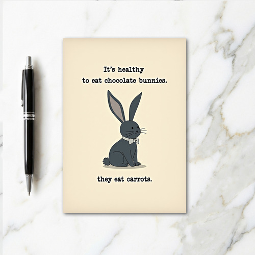 Rabbit Humor Greeting Card