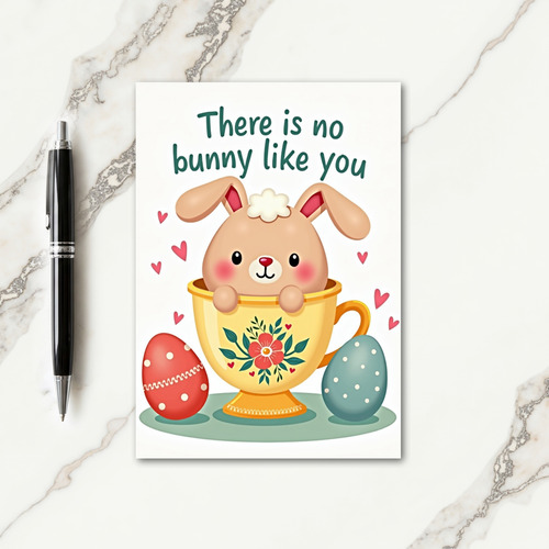 Rabbit In Teacup Gift Card